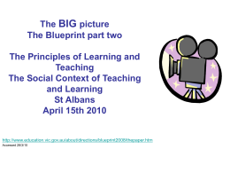 The Blueprint for Educational Reform 2003 The Blueprint for
