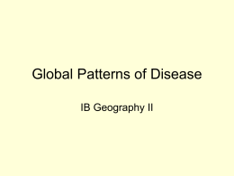 Global Patterns of Disease - George Washington High School