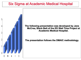 AMH: Six Sigma ED Wait Time Project Presentation