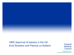 Existing Standards for trainers