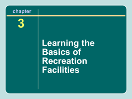 Indoor Recreation Facility Characteristics: Site