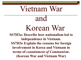 Korean War and Vietnam War