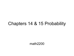 Chapter 14 From Randomness to Probability