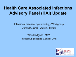 HAI_Update(2) - Texas Department of State Health Services