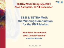 TETRA - ETSI Portal