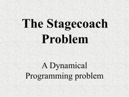 freckaThe Stagecoach Problem