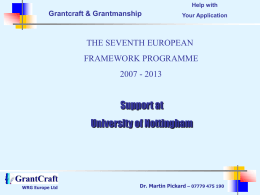 Dr. Martin Pickard - University of Nottingham