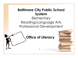 Baltimore City Public School System IST Professional