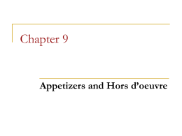 Chapter 9 - Culinary
