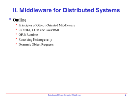 Object-Oriented Middleware