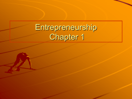 entrepreneurship- introduction
