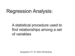 Regression Analysis: