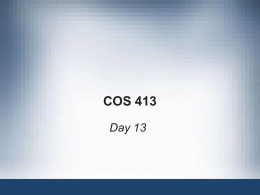 cos 413 day 13