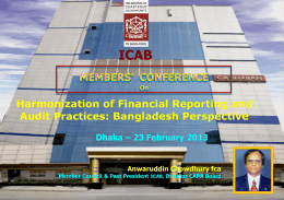harmonization of financial reporting and audit practices