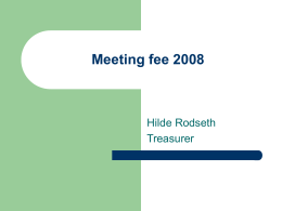 HR Meeting fee 2008