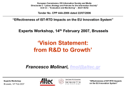 VisionStatement - ALTEC Research