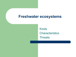 Freshwater ecosystems