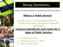 What is a Public Service? - newforestacademypublicservices