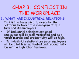 chap 3 conflict in the workplace