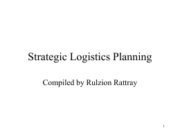 Strategic Logistics Planning