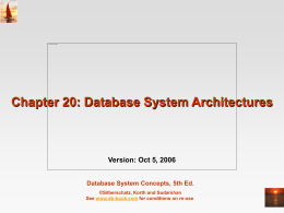 Database System Architectures