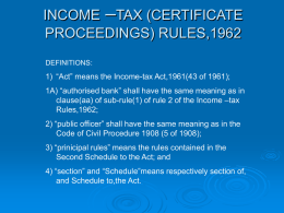 income –tax (certificate proceedings) rules,1962