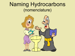 PowerPoint - Naming Hydrocarbons - IUPAC Rules
