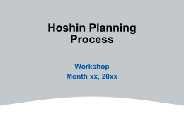 Hoshin Planning Process
