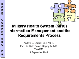 Information Management and the Requirements Process