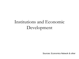 Growth and Institutions