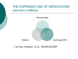 The Expanded Use Medications