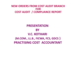 responsibilities of company secretaries / directors for cost audit