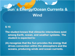 Coriolis Effect, Wind, and Ocean Currents
