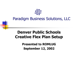 DPS Flex Plan - amenback.com