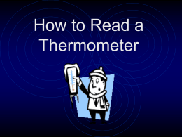 How To Read A Thermometer Powerpoint Presentation - NC-NET