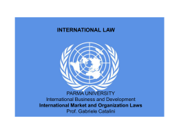 international law - Dipartimento di Economia