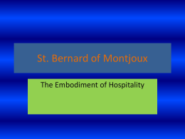 St. Bernard of Montjoux