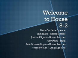 Welcome to House 8-2
