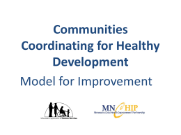 Model for Improvement - Minnesota Department of Human Services