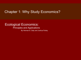 Ch 1: Why Study Economics