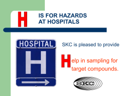 “h” is for hazards at hospitals