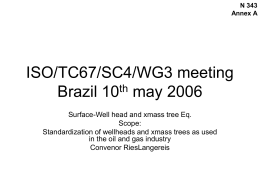 WG 3 ISO Presentation 2006-08-16 - My Committees