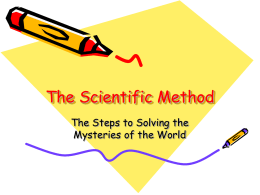 The Scientific Method ppt