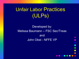 Unfair Labor Practices - National Federation of Federal Employees