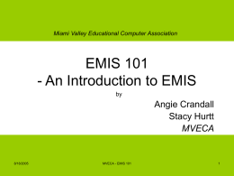 An Introduction to EMIS