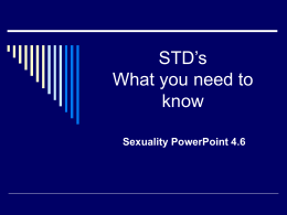 STD`s What you need to know - Immaculateheartacademy.org