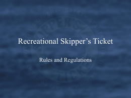 Rules and Regulations