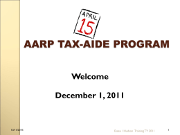 Essex Dec 1 2011 - AARP Tax
