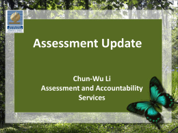 Assessment Update - Riverside County Office of Education