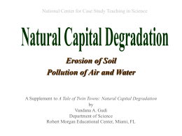 Natural Capital Degradation - National Center for Case Study